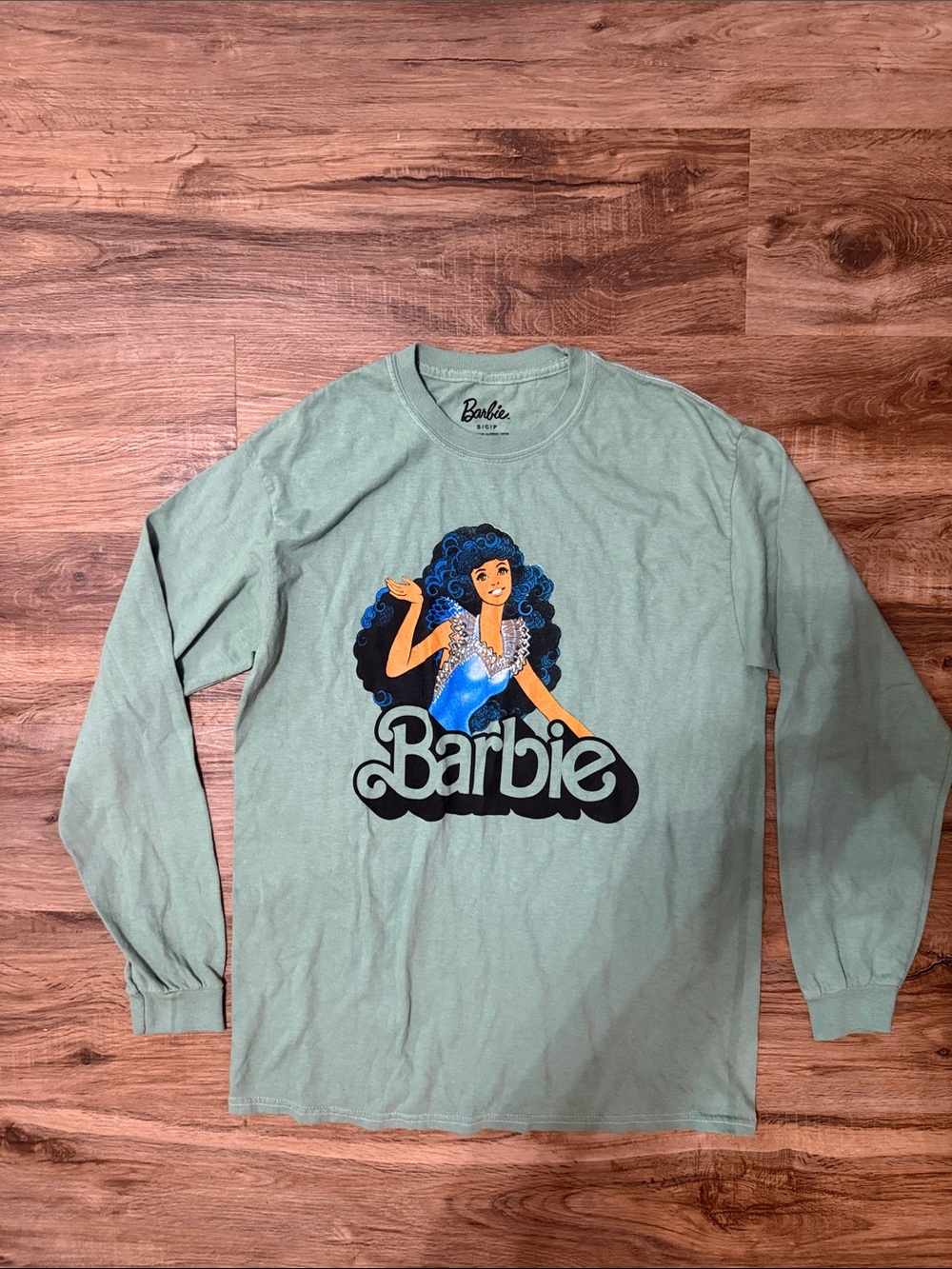 Barbie Long Sleeve Green Tee